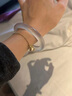清冷感冰藍新中式貓眼石手鐲女國風(fēng)高級玉鐲送閨蜜朋友情人節禮物 清冷感冰冰藍貓眼手鐲 51-52mm(70-80斤） 曬單實(shí)拍圖