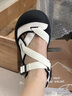 天美意商場(chǎng)同款舒適女戶(hù)外運(yùn)動(dòng)單鞋涉水鞋2025夏 米色 37 曬單實(shí)拍圖