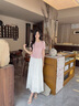 香影粉色減齡t恤女正肩2025夏季新款顯瘦棉質(zhì)甜美風(fēng)圓領(lǐng)短袖上衣 粉紅 M 160/84A/95-110斤 曬單實(shí)拍圖