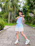 小豬彼特女童套裝夏季POLO背心網(wǎng)球服兒童涼感速干半身裙女大童訓(xùn)練運(yùn)動(dòng)服 6125藍(lán)色 170 cm 曬單實(shí)拍圖