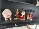 赟婭福袋招財(cái)貓鑰匙收納玄關(guān)擺件入戶門口家居客廳桌面裝飾品喬遷禮物 福袋招財(cái)貓置物架四件套A 曬單實(shí)拍圖