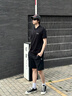 FILA 斐樂官方男子針織短袖POLO衫2025夏季新款簡約休閑基礎(chǔ)上衣 正黑色-BK L 175/96A/L 曬單實拍圖