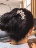 念芙黑檀木u型雙釵發(fā)簪女簪子高級國風(fēng)中式新款發(fā)釵七夕節(jié)情人節(jié)禮物 滿天星-黑檀木【禮盒裝】 曬單實拍圖
