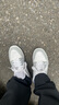 耐克NIKE男女休閑鞋喬丹AJ1小迪奧 JORDAN 1運動(dòng)鞋DC0774-105白灰40 曬單實(shí)拍圖