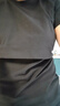 米度麗哺乳裝外出t恤哺乳衣喂奶衣服短袖寬松上衣潮媽孕期 活性黑 M碼（建議80-110斤左右） 曬單實拍圖