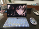 科技魚(yú) ipad pro鍵盤(pán)air6/5/4無(wú)線(xiàn)藍牙鍵盤(pán)適用于蘋(píng)果平板小米華為可充電透明鼠標套裝靜音辦公便攜 【超值組合】透紫色背光版鍵盤(pán)+鼠標套餐 曬單實(shí)拍圖
