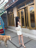 柏薩尼新款包包女款輕奢斜挎包單肩鏈條包真皮女士小方包情人節(jié)生日禮物 米白色【山茶花扣】 奢侈禮盒裝 曬單實(shí)拍圖