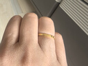 金至尊愛(ài)心素圈黃金戒指女款999足金送女友計價(jià) 圈號14-2.34克 曬單實(shí)拍圖