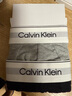 Calvin Klein內(nèi)衣【七夕禮物摩登引力帶】男士ck兩條提花棉質(zhì)三角內(nèi)褲男NB3984 UJH-太空黑/椰青灰 2條 M 曬單實(shí)拍圖
