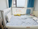 丸丫嬰兒床圍欄寶寶防摔床護(hù)欄床邊防掉檔板免打釘床圍欄三面1.5+2+2 曬單實(shí)拍圖