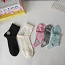浪莎襪子夏季女竹纖維襪子女超薄冰絲網(wǎng)眼透氣中筒抗菌防臭女士襪子 黑色+淺蘭+淺灰+米白+粉色- 5雙 均碼 （35-39碼） 曬單實(shí)拍圖