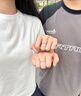 銀千惠999足銀情侶戒指一對戒子鐘情久久求結(jié)婚紀(jì)念日生日禮物送男女友 情侶對戒（夜光）/999足銀 紀(jì)念日禮物/精美禮盒/送男女友 曬單實(shí)拍圖