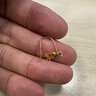 牧笛黃金耳鉤配件足金999開口防脫落DIY配飾掛吊墜金耳環(huán)送女友禮物 足金耳鉤配件【含金量99.9%】 曬單實拍圖