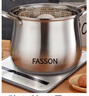 FASSON 【德國(guó)】湯鍋304不銹鋼加厚復(fù)底家用商用大湯鍋煲湯拉面熬粥蒸煮燉鍋大容量高湯鍋電磁爐燃 特厚復(fù)底24cm+蒸籠(食品級(jí)) 曬單實(shí)拍圖