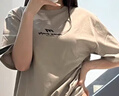 MISS SIXTY短袖T恤上衣女圓領(lǐng)時(shí)尚印花寬松休閑百搭復古賽車(chē)風(fēng) 淺灰綠 XS 曬單實(shí)拍圖