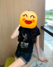 粉媚夢牛仔短褲女夏季外穿褲子牛仔褲女士2025新款辣妹超短褲美式女褲 復古深藍翻邊短褲 S 【建議95斤以內】 曬單實拍圖