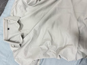 太子龍涼感科技含桑蠶絲短袖polo衫男士7A抗菌休閑棉麻T恤 淺灰XL 曬單實(shí)拍圖