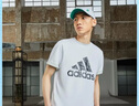 阿迪達(dá)斯 （adidas）男子透氣舒適圓領(lǐng)休閑運(yùn)動(dòng)短袖T恤 3XL碼 曬單實(shí)拍圖
