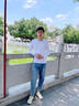 羅蒙高檔男士T恤春秋款寬松圓領(lǐng)打底衫2025秋季新款百搭長(zhǎng)袖上衣服 白色 XL 曬單實(shí)拍圖