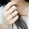 中國黃金China Gold一吻定情鉆石戒指女表白求婚鉆戒生日禮物送女友老婆結(jié)婚紀念日 一吻定情鉆石戒指3分+證書禮盒 曬單實拍圖