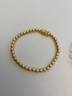周六福5D硬金黃金手串手鏈福瑞貔貅生日禮物定價(jià)A1912496 約2.2g 16cm 曬單實(shí)拍圖