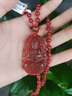 吉徹堂天然正品紅瑪瑙生肖本命佛吊墜不動(dòng)尊菩薩男女護身符項鏈生日禮物 【珠鏈款】本命佛【龍/蛇】普賢菩薩 曬單實(shí)拍圖