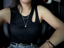 NOME設計感吊帶背心女斜肩內(nèi)搭打底無袖上衣 黑色【罩杯款】 M  曬單實拍圖