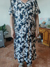 奧絲婕（Aosijie）高端品牌碎花連衣裙女2025夏季新品氣質(zhì)收腰顯瘦小個子棉綢中長裙 黑白條紋 XL 【116-125斤】 曬單實(shí)拍圖