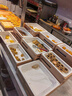 派宴自助餐食物展示盤(pán)實(shí)木面包筐涼菜冷餐擺臺(tái)架水果沙拉油炸小吃盆 1/1木框（小）+仿瓷盤(pán) 曬單實(shí)拍圖