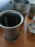 新款茶具純鈦鷹嘴泡茶器雙層隔熱便攜式旅行茶具戶外露營泡鈦茶 純鈦鷹嘴泡茶器(6杯) 曬單實拍圖