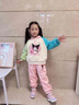 G.DUCKKIDS小黃鴨童裝兒童套裝女童秋裝新款中小童女孩庫(kù)洛米衛(wèi)衣女童兩件套 粉色-akkqqsi 120 適合110-120cm年齡6-7歲 曬單實(shí)拍圖