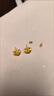 馳匡越南沙金小巧耳釘女防過敏耳棒仿黃金色豆豆耳環(huán)久戴不掉色送禮物 玫瑰花瓣 曬單實(shí)拍圖