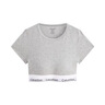 Calvin Klein內(nèi)衣【七夕禮物摩登引力帶】女士ck無鋼圈輕運動T恤文胸QF7213AD UB1-太空黑 S 推薦70A-75A 曬單實拍圖