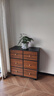 北在北方【包安裝】斗柜餐邊柜置物實(shí)木床尾柜儲物收納柜靠墻一體五斗櫥 黑+胡桃抽屜80-40-90六斗柜 曬單實(shí)拍圖
