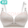 童顏哺乳內(nèi)衣孕婦文胸雙開扣無鋼圈聚攏懷孕期喂奶胸罩夏季 藍(lán)灰色85B 曬單實(shí)拍圖
