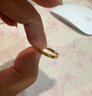 周大福 四葉草素圈黃金戒指女(工費160)15號 約1.25g EOF1296禮物 曬單實拍圖