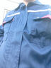  乾朗 防靜電工作服套裝男女夏季長袖透氣耐磨勞保服帶反光條電焊工服汽修工程服加油站電力局工裝可定制logo 藏藍(lán)色夏長套裝180 曬單實(shí)拍圖