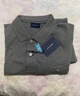 GANT/甘特【100%棉】夏男士休閑時(shí)尚印花logo翻領(lǐng)短袖T恤POLO衫 93-灰色 M 曬單實(shí)拍圖