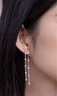 周六福（ZLF） S925銀飾耳釘女鏤空蝴蝶結(jié)時(shí)尚氣質(zhì)百搭流蘇耳飾送禮 耳釘一對 曬單實(shí)拍圖