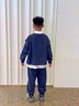 G.DUCKKIDS小黃鴨男童秋裝套裝兒童衣服男孩運(yùn)動(dòng)春秋季中大童衛(wèi)衣褲子三件套 灰 150 尺碼11~12歲【140-150cm】 曬單實(shí)拍圖