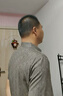 SUSTYLE高端奢侈品男裝短袖T恤男高檔夏季休閑彈力翻領(lǐng)polo衫半袖上衣 杏色 2XL 曬單實拍圖