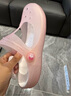 華美健步洞洞鞋女防滑包頭涼拖鞋海邊沙灘鞋柔軟果凍鞋HM2136淺粉37 曬單實(shí)拍圖