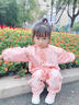 獺惠爬行罩衣寶寶爬行服幼兒四季嬰兒兒童連體畫畫防臟戶外全身衣 安哥拉兔-80碼(適合76-82cm) 曬單實(shí)拍圖