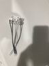 H管h型燈座2G11平四針燈頭客廳長燈管座子插頭燈口4針卡座H型底座 帶線燈座[3只裝] 曬單實(shí)拍圖