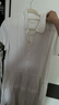 庫恩瑪維（KUHNMARVIN）法式荷葉邊短袖連衣裙女2025年夏季新款淑女小清新襯衫裙K37552 白色 M 曬單實拍圖