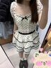 瑜尚臻品 法式學(xué)院風(fēng)溫柔少女感波點(diǎn)連衣裙女夏新款小個(gè)子收腰蓬蓬公主裙 波點(diǎn)連衣裙【白色 S】 曬單實(shí)拍圖