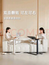 西昊D01床邊桌氣動(dòng)升降桌任意桌可移動(dòng)電腦桌旋轉(zhuǎn)桌宿舍小桌子桃木色 曬單實(shí)拍圖