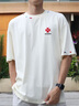 古由卡（GUUKA）情侶裝短袖純棉t恤男士打底衫夏季男裝2025潮牌衣服重磅半袖體恤 黑色 F6618 M 曬單實拍圖