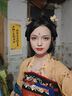 素羽華裳【容容】唐制漢服女復(fù)原風(fēng)齊胸襦裙原創(chuàng)日常仙氣春夏新款 黃色上衣+紅色裙子+2條披帛 M 曬單實(shí)拍圖
