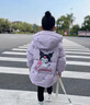波司登（BOSIDENG）【反季】酷洛米聯(lián)名冬季羽絨服兒童中長(zhǎng)款連帽加厚新國(guó)標(biāo)90絨外套 魔法星球紫9BE1 140 /64 體重約52-60斤 曬單實(shí)拍圖